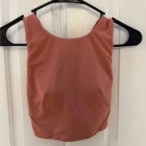 lululemon athletica salmon crop top